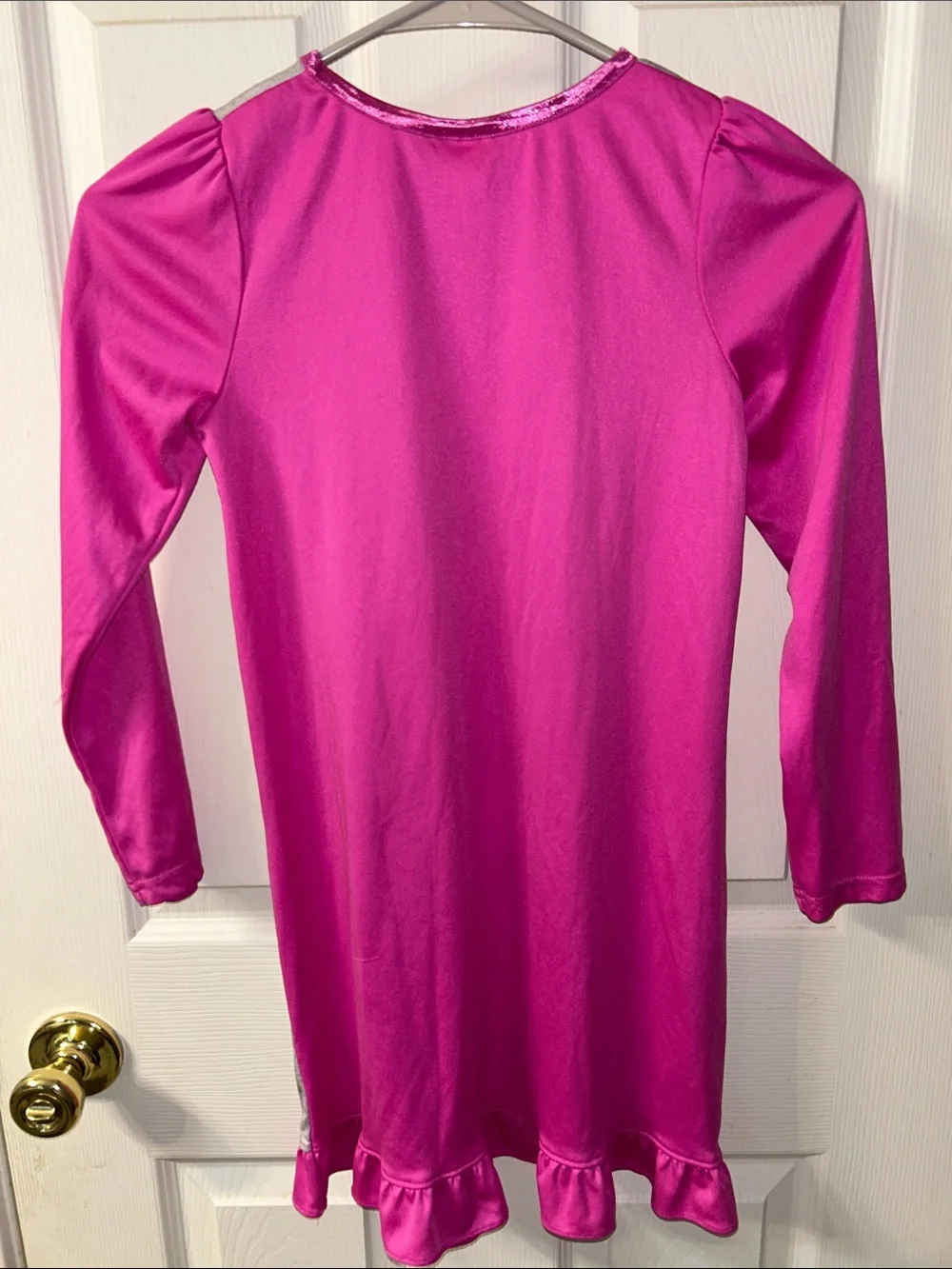 DreamWorks Trolls Bright Pink Girls Top with Yellow Logo